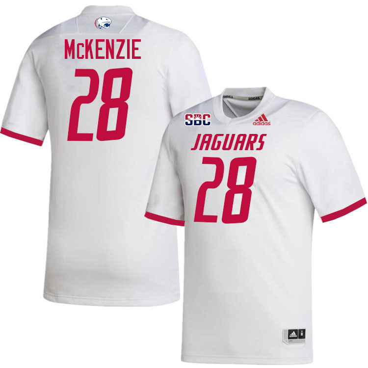 #28 Darius McKenzie South Alabama Jaguars Jerseys,College Football Uniforms,Apparels Stitched-White